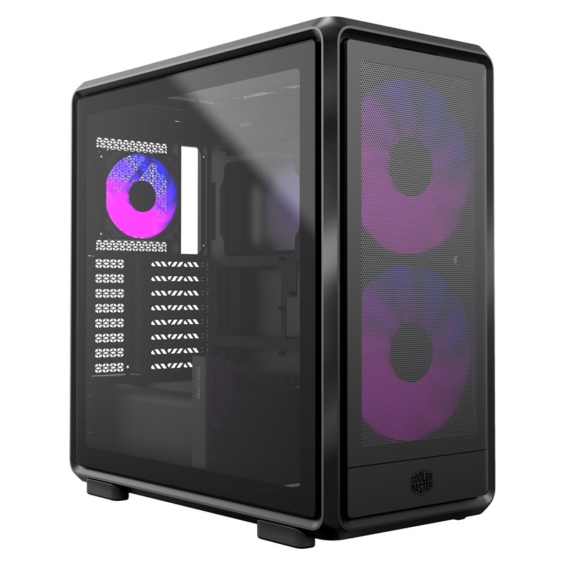 PC skříň Cooler Master MasterFrame 600 Mesh ARGB, černá barva.