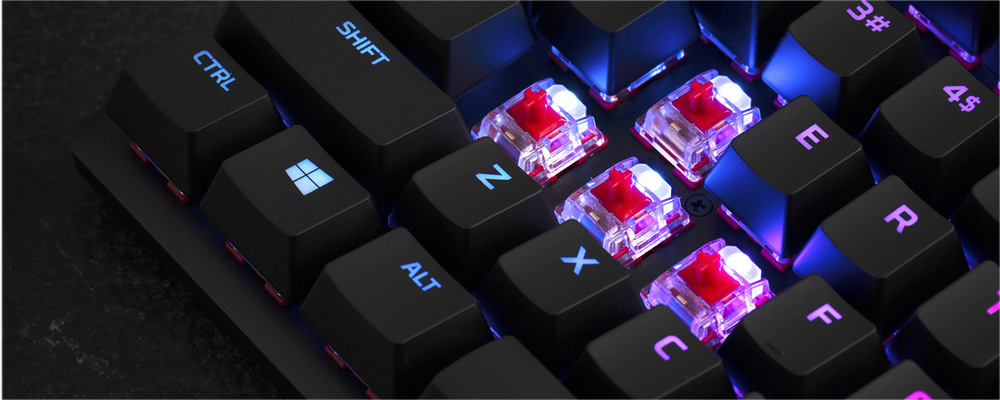 Klávesnice HyperX Alloy Origins Core HX, Aqua Switch, US layout černá HyperX Alloy Origins Core Aqua