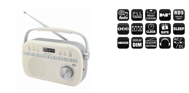 Radiopřijímač s DAB+ Soundmaster DAB280SW černý Soundmaster DAB280SW