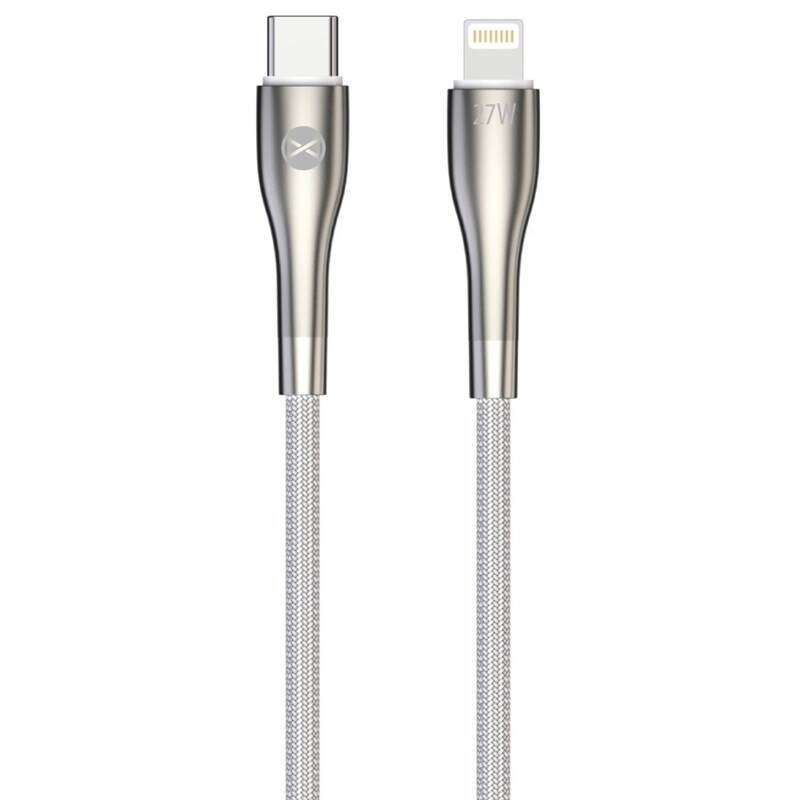 Kabel Forever Sleek USB-C/Lightning, 27 W, 1 m bílý Kabel Forever Sleek USB-C/Lightning, 27 W, 1 m bílý