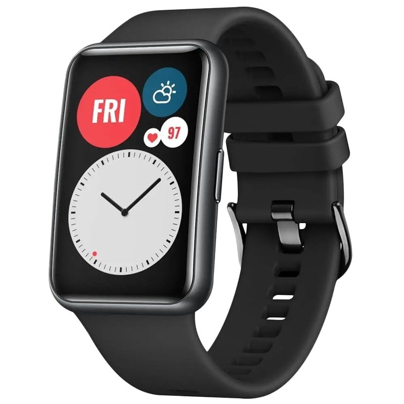 Řemínek FIXED Silicone Strap na Huawei Watch FIT černý