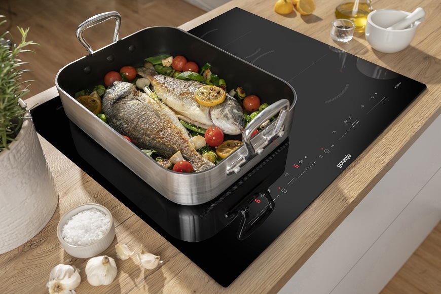 Indukční varná deska Gorenje GI6432BSCE, černá, Funkce AreaFlex