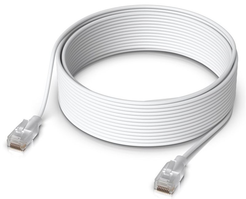 Kabel Ubiquiti UniFi Patch 15m, Cat.6, 2.5Gbps bílý