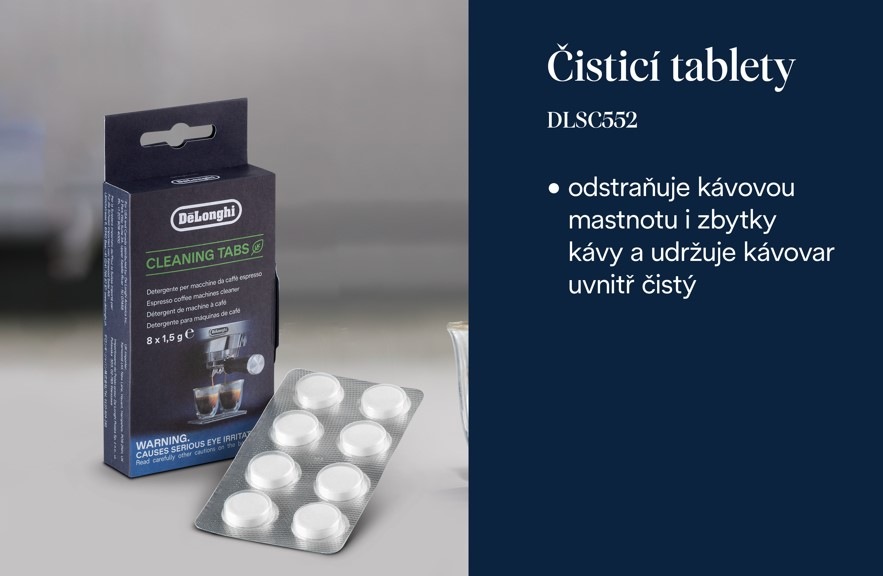 Čisticí tablety pro espressa De'Longhi DLSC552