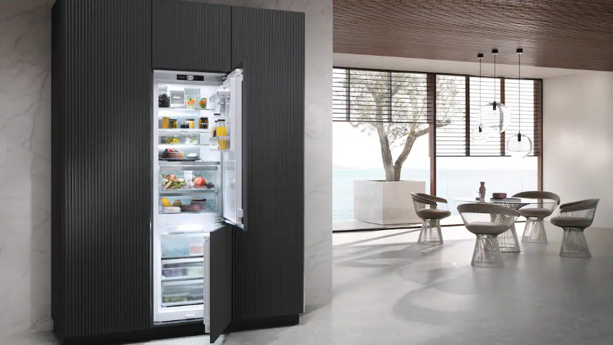 Dóza na potraviny Miele Gourmet Box (velikost M) Vestavná lednice Miele s Miele Gourmet Boxy uvnitř