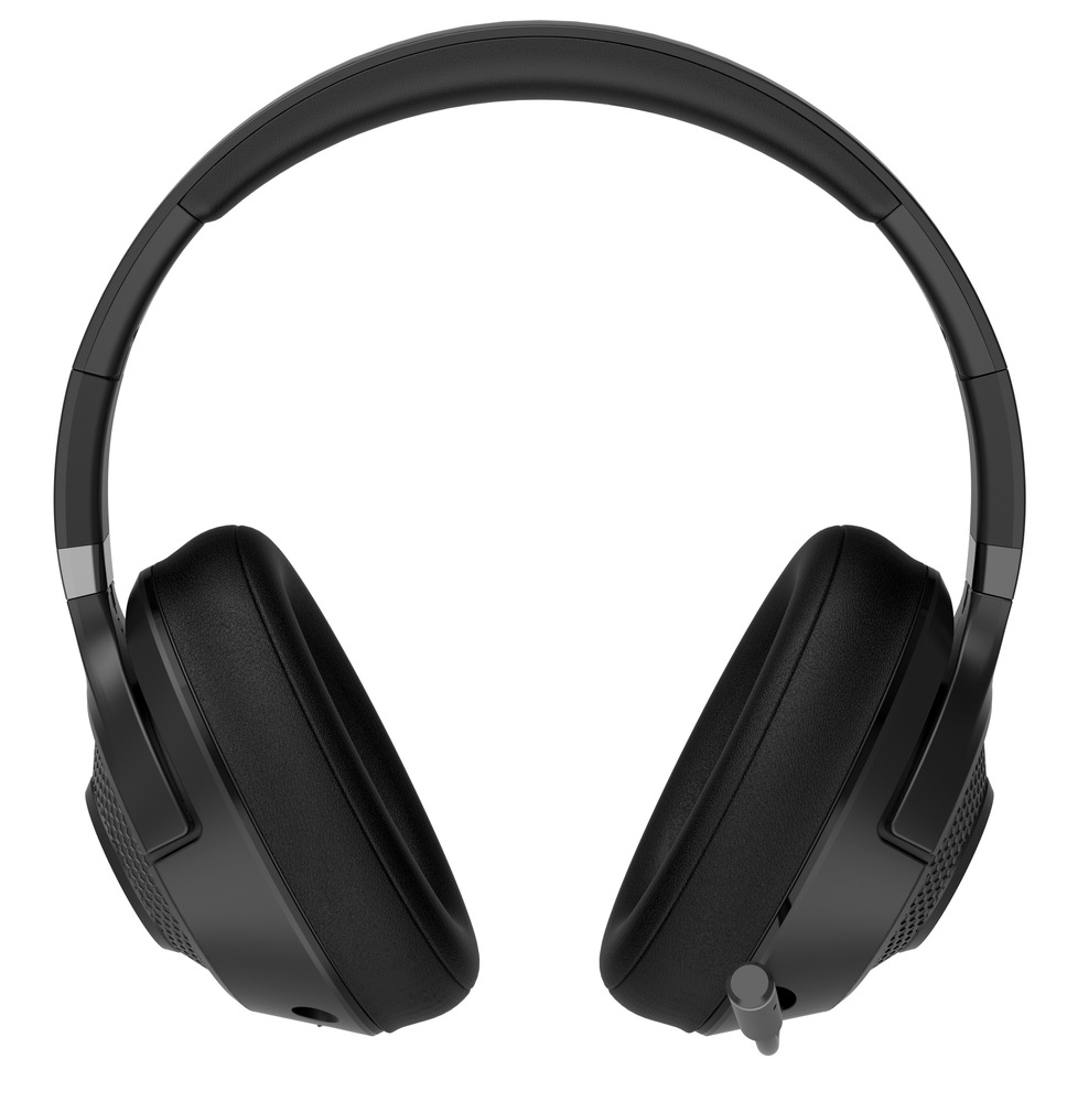 Headset Lorgar Noah 500, Bluetooth 5.3 černý Headset Lorgar Noah 500 v přímém pohledu