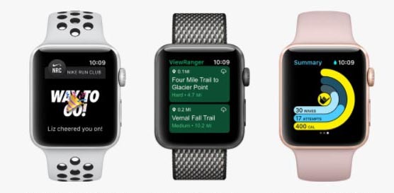 Chytré hodinky Apple Watch Series 3 GPS 38mm pouzdro ze stříbrného hliníku - bílý sportovní řemínek Chytré hodinky Apple Watch Series 3 GPS 38mm pouzdro ze stříbrného hliníku - bílý sportovní řemínek