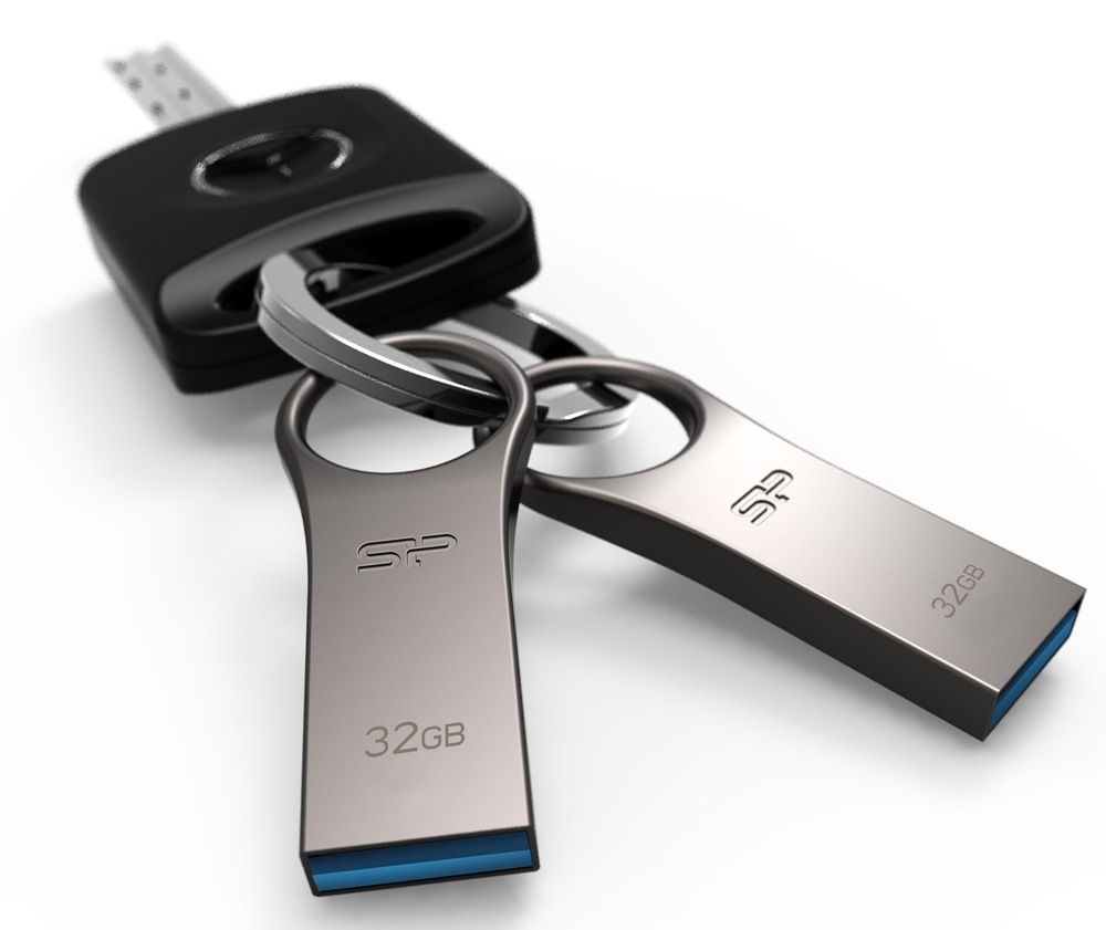 USB Flash Silicon Power Jewel J80 32 GB stříbrný