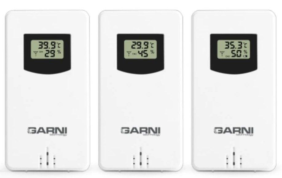 Meteorologická stanice GARNI 580 Line, 3 čidla černá Meteorologická stanice GARNI 580 Line, 3 čidla černá