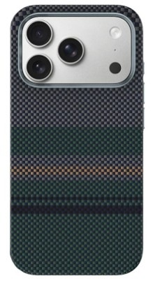 Kryt na mobil Benks ArmorPro Aurora Kevlar na Apple iPhone 17 Pro v modro-zelené barvě