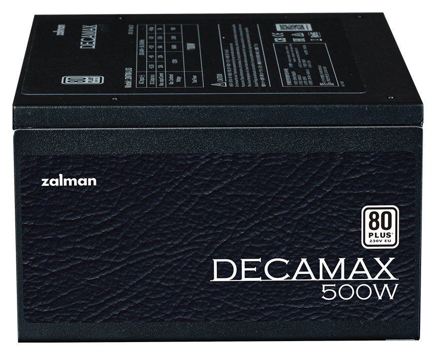 Zdroj Zalman Decamax 500 W zboku