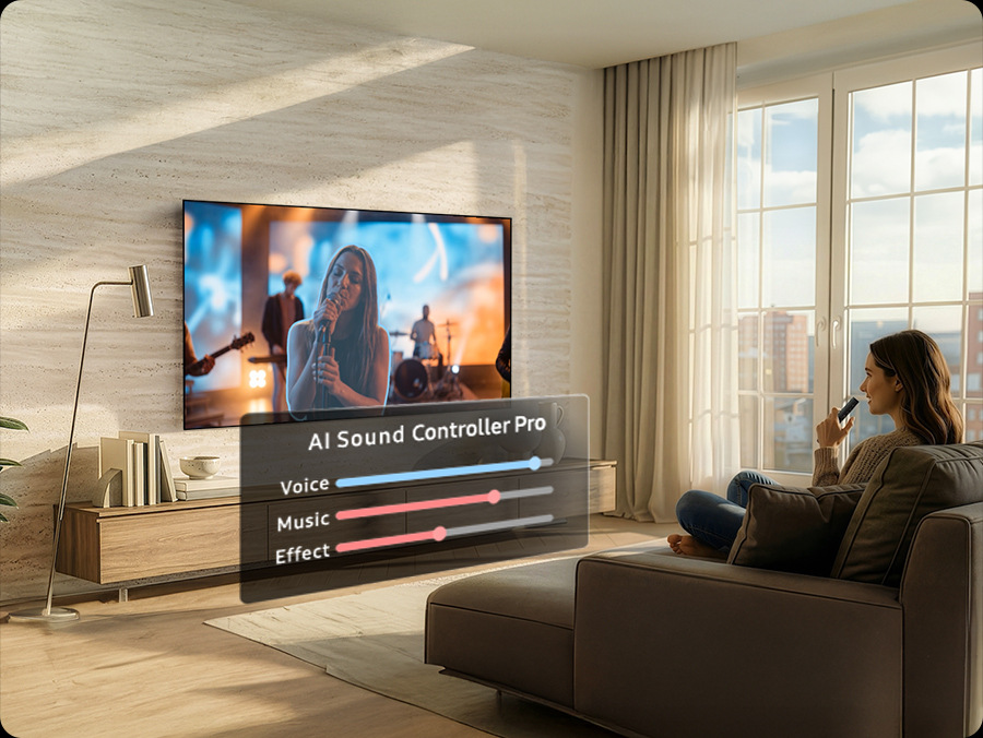Televize Samsung sledování filmu v obýváku