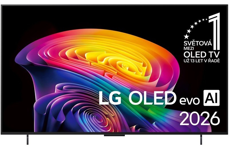 Chytrá televize LG OLED42C66 s OLED panelem, černá barva