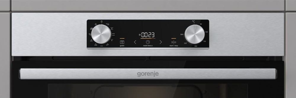 Trouba Gorenje BO6735E02XK0 ovládací panel detail