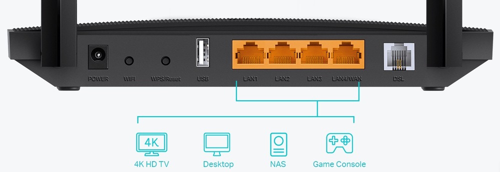 Modem TP-Link Archer VR400 černý Modem TP-Link Archer VR400 černý