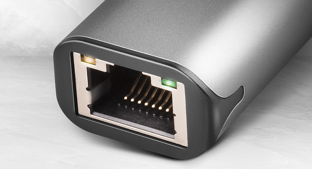 Síťová karta Axagon USB-A 3.2 Gen 1 - 2.5 Gigabit Ethernet šedá