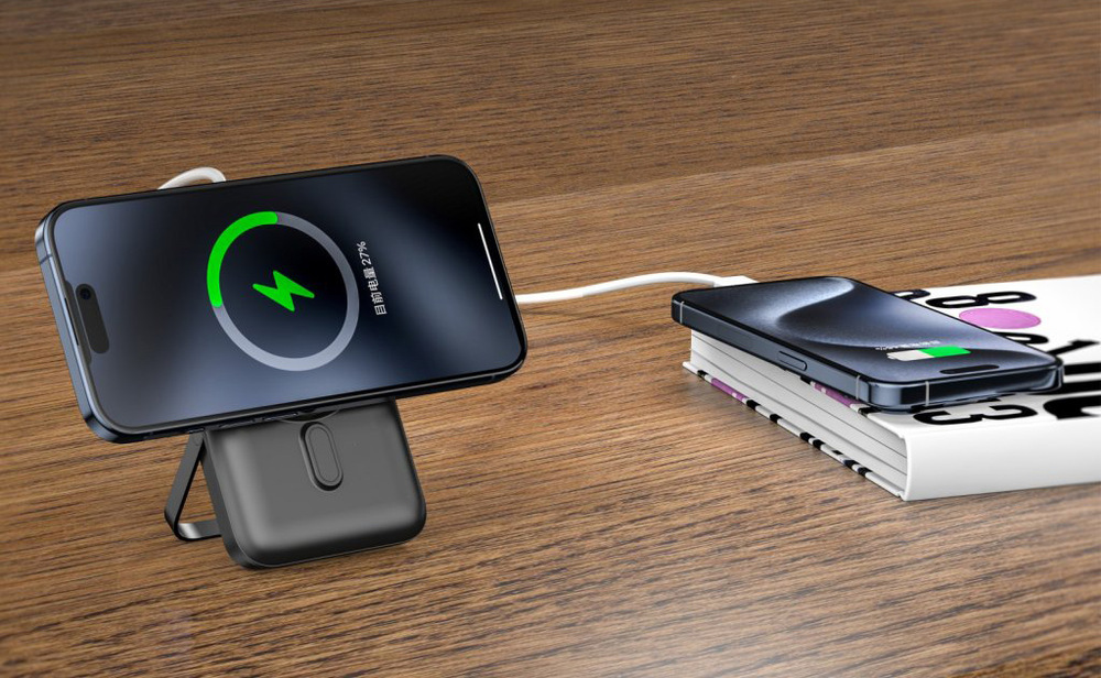 Powerbanka Swissten 10000 mAh, PD 20W (kompatibilní s MagSafe) černá