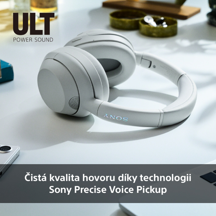 Sluchátka Sony ULT WEAR - Prodloužená záruka zdarma po registraci šedá/zelená Sluchátka Sony ULT WEAR - šedá/zelená