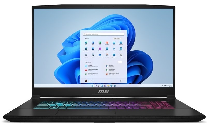 Notebook MSI Katana 17 HX B14WGK-026CZ černý