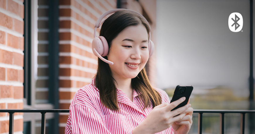 Headset Logitech Zone Wireless 2 ES růžový Použití headsetu Logitech Zone Wireless 2 ES s Bluetooth připojením při práci s telefonem