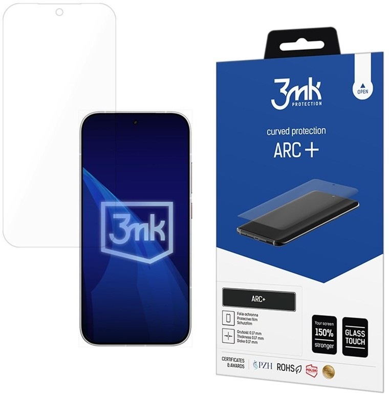 Hybridní ochranné sklo 3mk ARC+ na POCO X8 Pro v průhledném designu