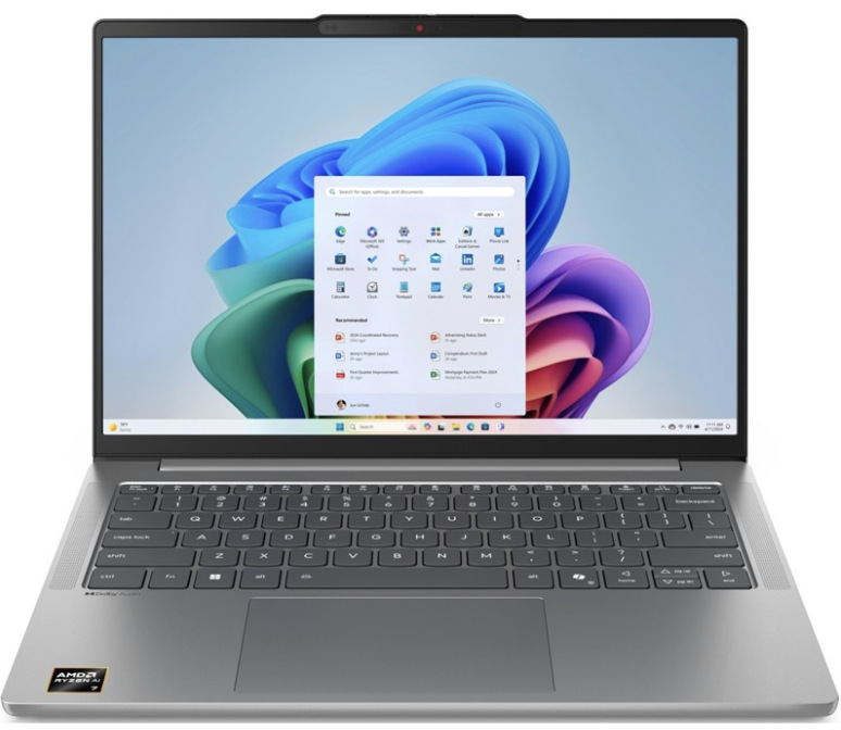 Notebook Lenovo IdeaPad Slim 5 14AKP10 šedý Šedý notebook Lenovo IdeaPad Slim 5 14AKP10 s procesorem AMD Ryzen AI 7 350 a 14″ OLED displejem