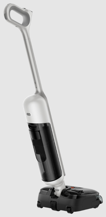 Zadní pohled na podlahovou myčku Xiaomi Mijia Wireless Wet Dry Vacuum 5 Pro s nádržkou