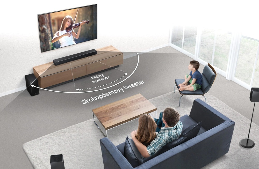 Soundbar Samsung HWQ90R černý Soundbar Samsung HWQ90R černý