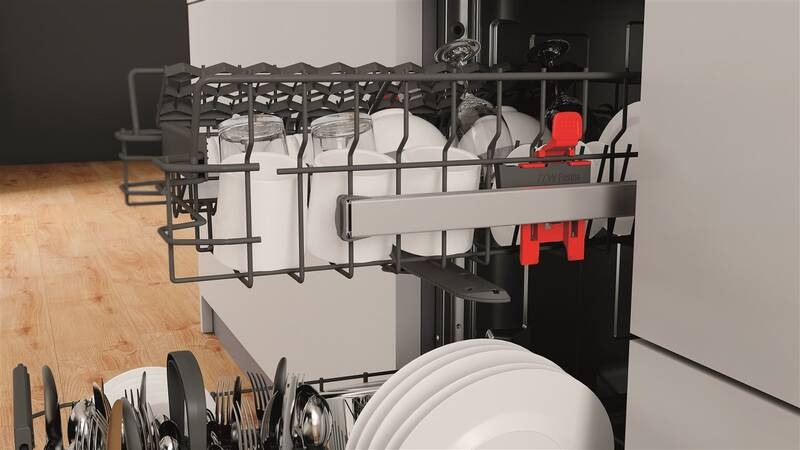 Myčka nádobí Whirlpool WSFO 3B23 P bílá, volně stojící, nastavitelný horní koš