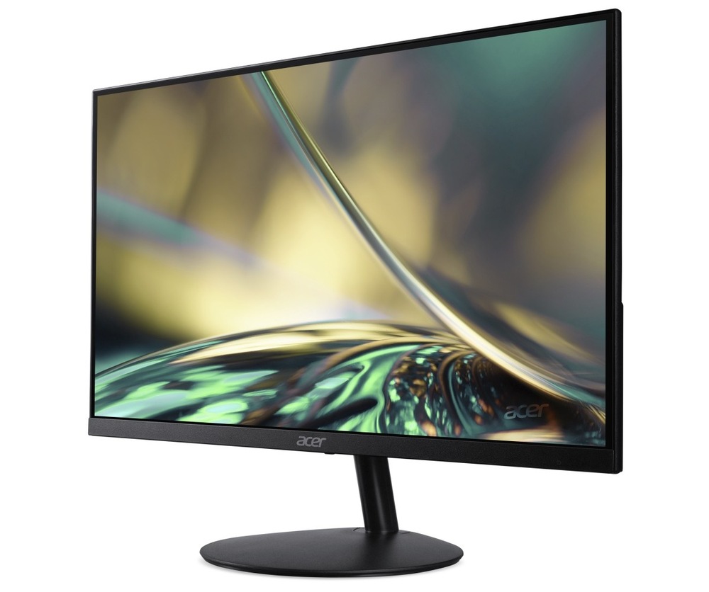 Monitor Acer SA272Kbmiipx černý Zapnutý monitor Acer SA272Kbmiipx natočený doprava