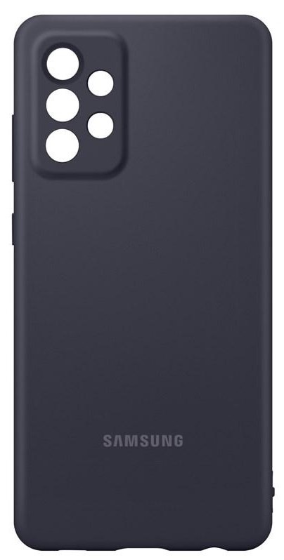 Kryt na mobil Samsung Silicon Cover na Galaxy A72 černý