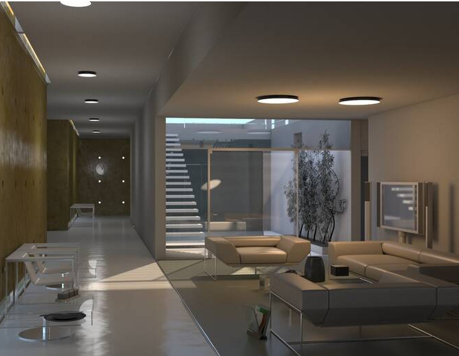 Stropní svítidlo IMMAX NEO PLANO SMART D60cm 40W 3200lm Zigbee 3.0 bílé Designový