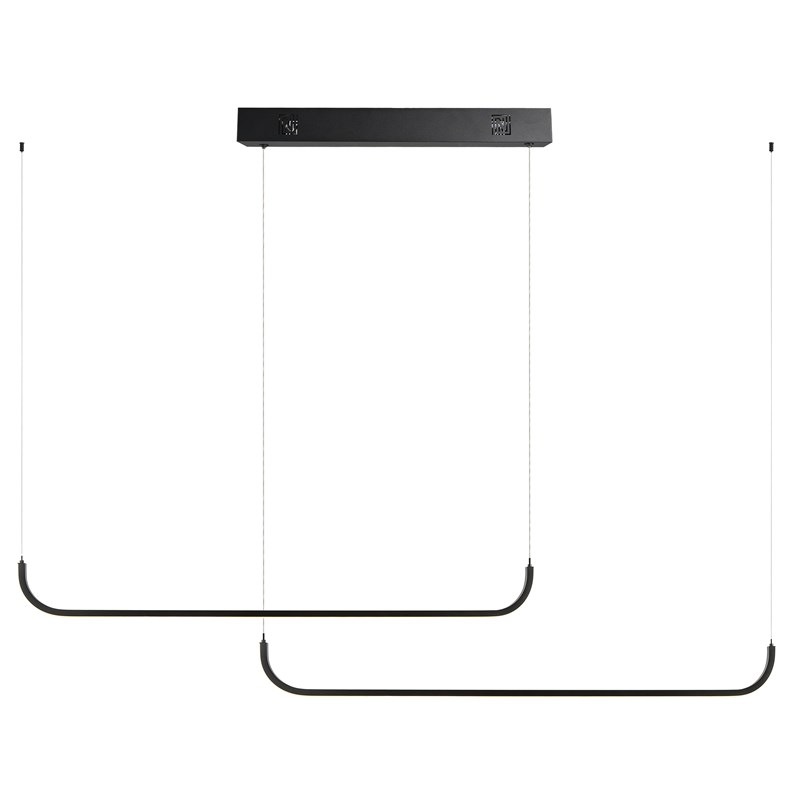 Závěsné svítidlo IMMAX NEO LITE PATTINI SMART, dvojité, 56W, BEACON, Wi-Fi, Tuya černé