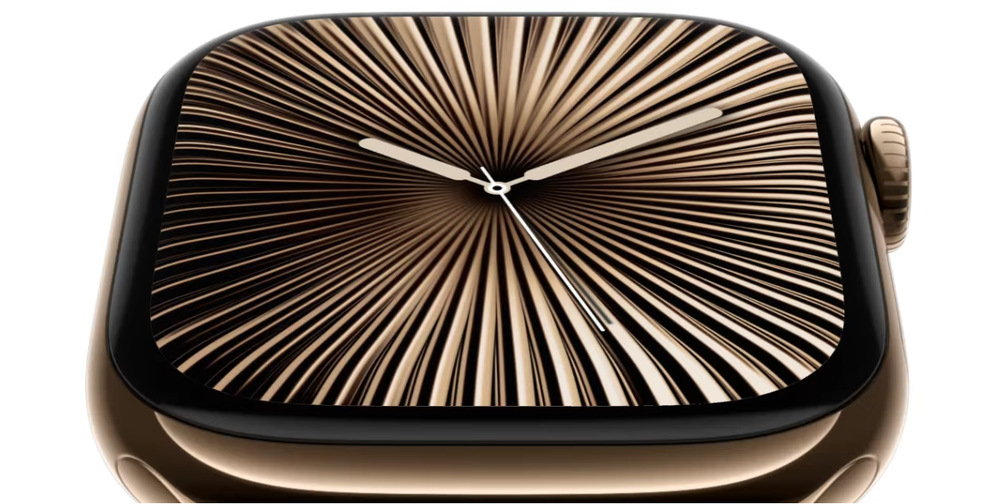 Chytré hodinky Apple Watch Series 10 GPS + Cellular 42mm pouzdro z přírodního titanu - skálově šedý sportovní řemínek - S/M