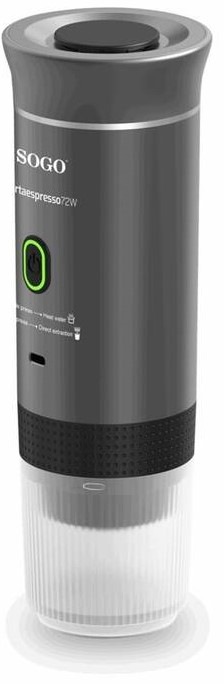 Kapslový kávovar SOGO SS-5622 4v1, USB-C šedý Kapslový kávovar SOGO SS-5622 4v1, USB-C šedý