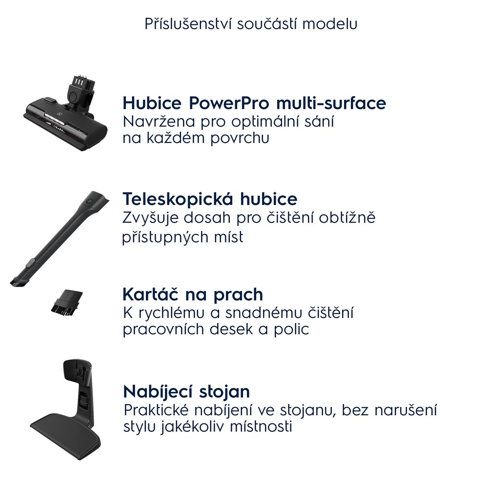 Tyčový vysavač Electrolux 500 Clean ES52CB18SH