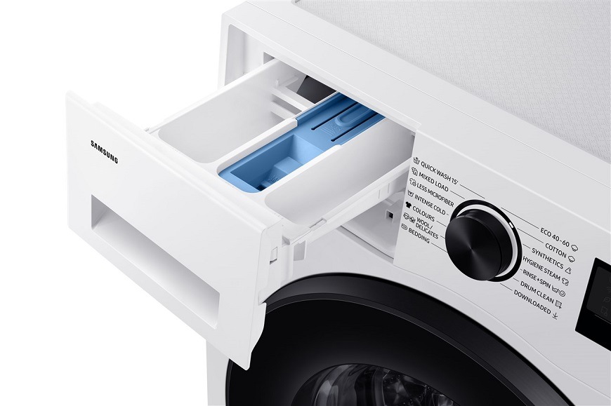 Pračka Samsung WW80CGC04DAELE bílá Otevřená zásuvka pračky Samsung WW80CGC04DAELE - StayClean Drawer