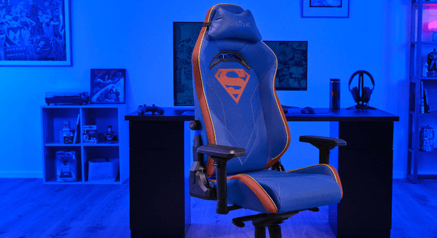Herní židle Trust GXT 721SM RUYA PRO Superman modrá