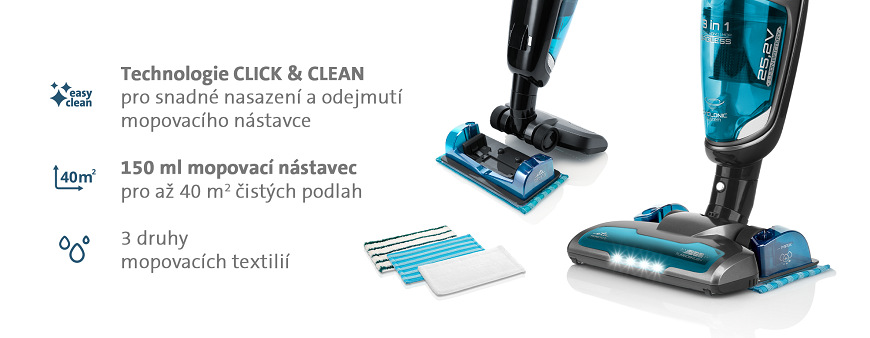 Tyčový vysavač ETA Moneto II AQUA PLUS 8453 90000 Tyčový vysavač ETA Moneto II Aqua Plus 8453 90000, mopování