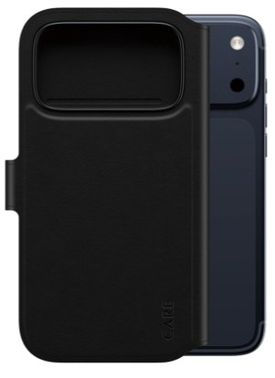 Pouzdro na mobil flipové PanzerGlass CARE MagSafe Tango 2v1 Wallet na Apple iPhone 17 Pro Max v černé barvě