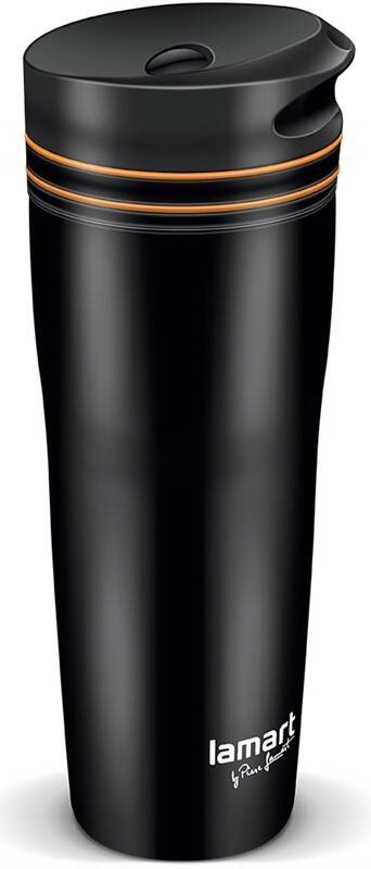 Termohrnek Lamart MANQ 360 ml LT4051 černý/oranžový Termohrnek Lamart MANQ 360 ml LT4051 černý/oranžový
