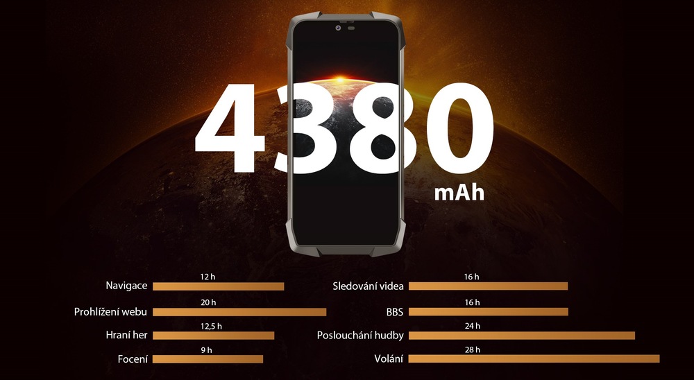 Mobilní telefon iGET BLACKVIEW GBV9700 Pro černý