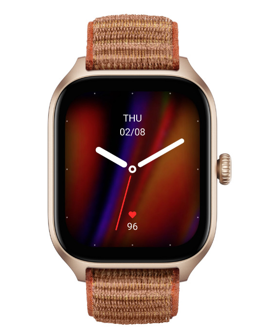 Chytré hodinky Amazfit GTS 4 - Autumn Brown