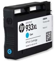 Inkoustová náplň HP 933XL, 825 stran - azurová