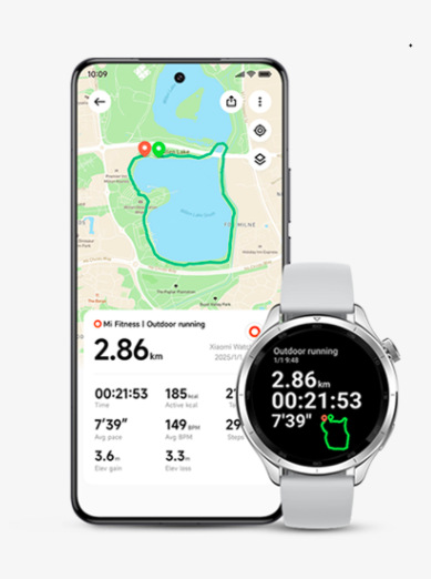 Chytré hodinky Xiaomi Watch S4 - Rainbow černé