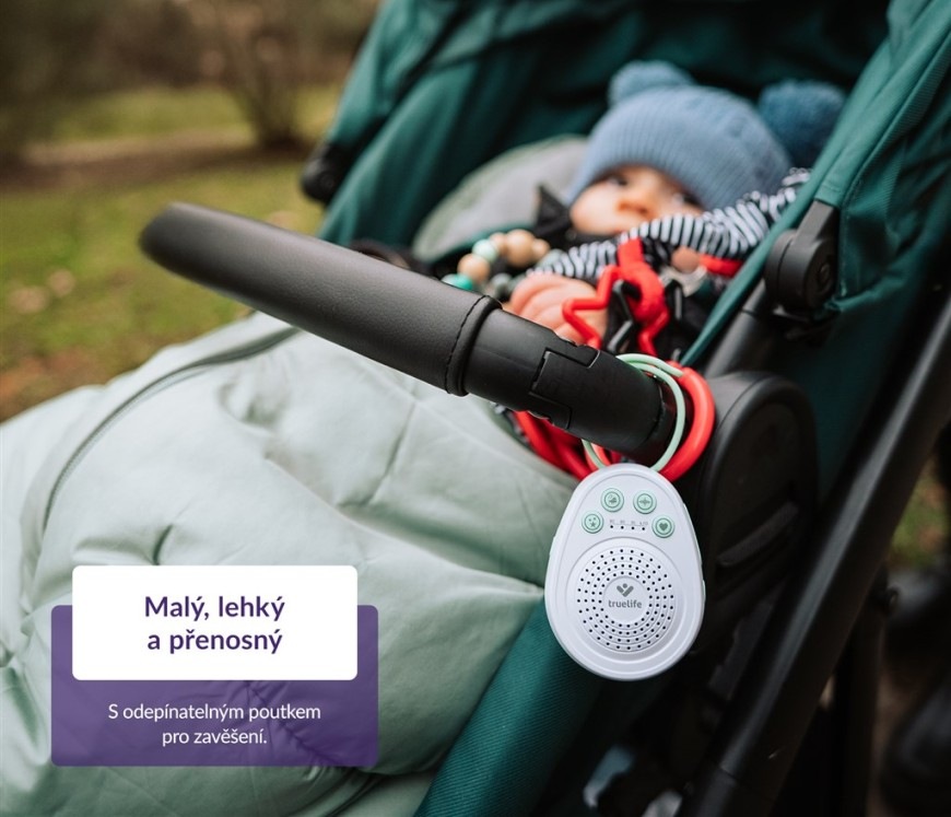 Usínáček TrueLife BabyTone S3 bílý/zelený Usínáček TrueLife BabyTone S3