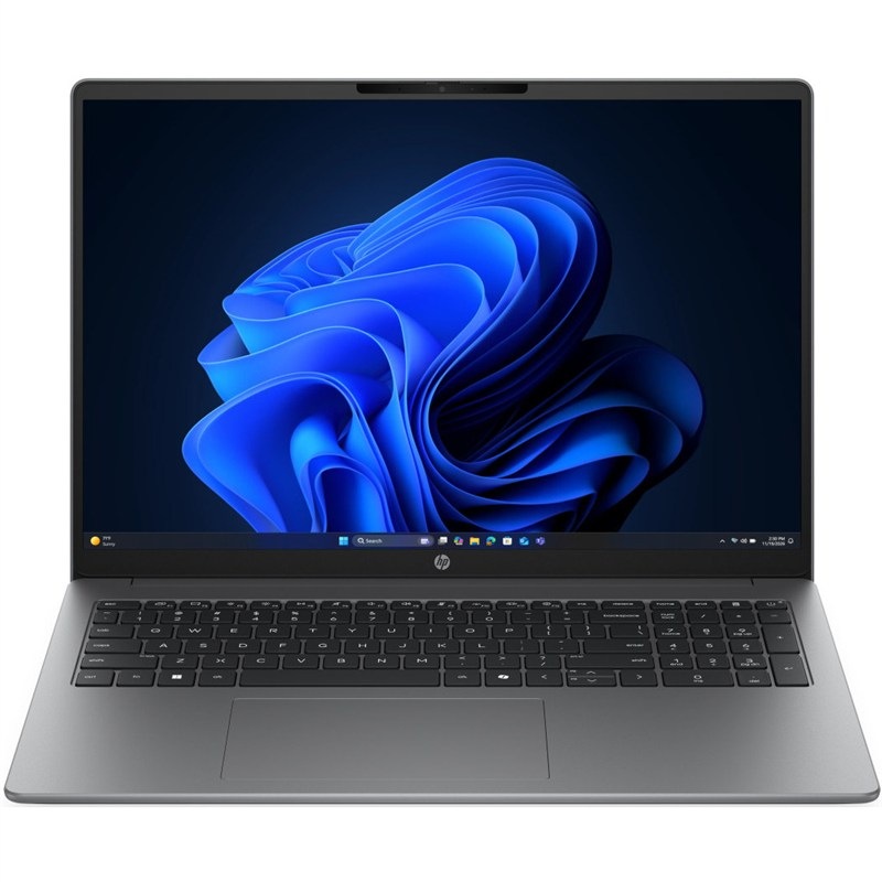 Notebook HP 200 G2a v šedé barvě.