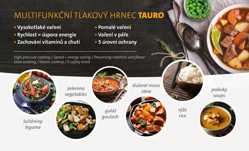 Multifunkční tlakový hrnec ETA Tauro 2131 90000 nerez Multifunkční tlakový hrnec ETA Tauro 2131 90000 nerez