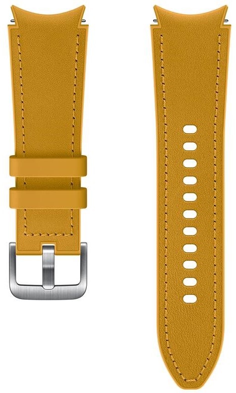 Řemínek Samsung Hybridní kožený 20mm (velikost S/M) - mustard