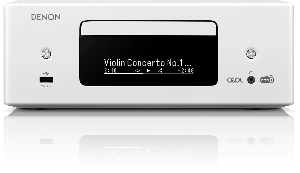 Mikrosystém Denon RCD-N12 DAB CEOL + repro SCN-10 bílý